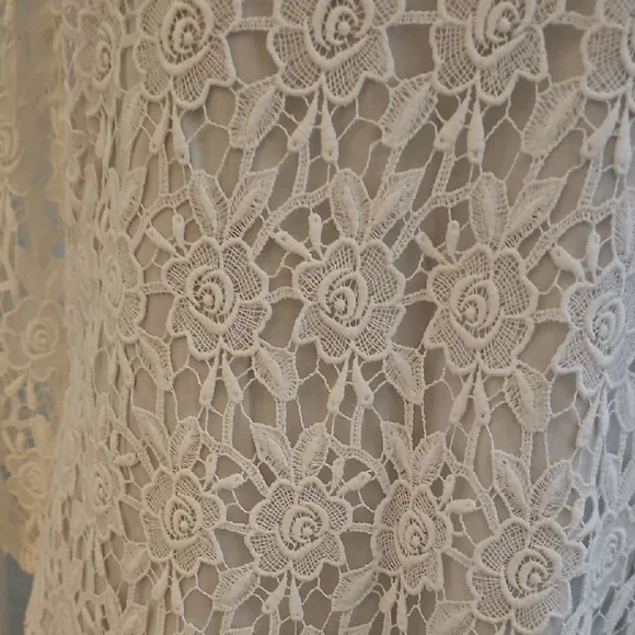 WHBM Elegant White Lace Dress - Picture 8 of 16